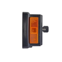 Rückleuchte rechts mit Rückstrahler (dreieckig) 24 V Glühlampen-Technologie C5W HELLA