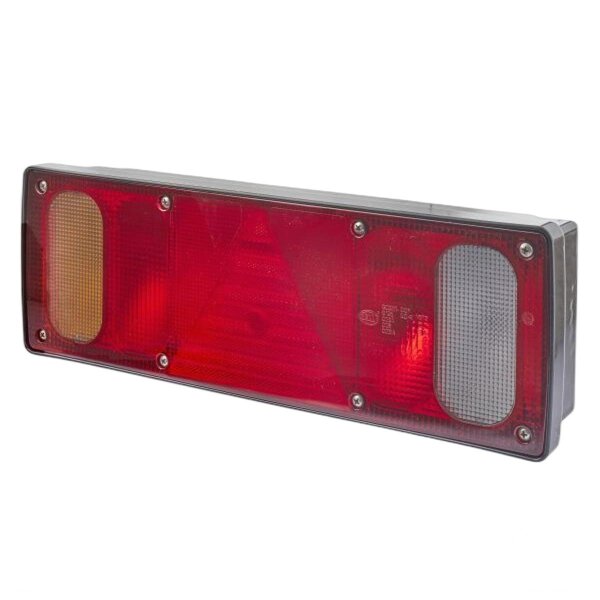 Rückleuchte links mit Rückstrahler (dreieckig) 24 V Glühlampen-Technologie C5W HELLA