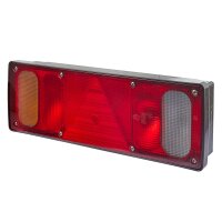 Rückleuchte links mit Rückstrahler (dreieckig) 24 V Glühlampen-Technologie C5W HELLA