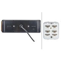 Rückleuchte rechts mit Bremslicht 24 V Glühlampen-Technologie C5W HELLA