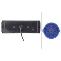 Rückleuchte rechts mit Seitenmarkierungslicht 24 V Glühlampen-Technologie C5W HELLA