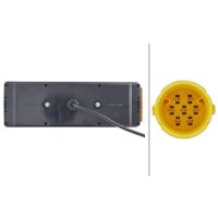 Rückleuchte links mit Schlusslicht 24 V Glühlampen-Technologie P21W HELLA
