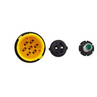 Rückleuchte links ohne Umrisslicht (LED) 24 V mit Hybridtechnologie P21W HELLA