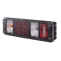 Rückleuchte links ohne Umrisslicht (LED) 24 V mit Hybridtechnologie P21W HELLA