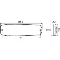 Rückleuchte rechts mit Schlusslicht (LED) 24 V LED HELLA