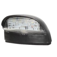 Top right licence plate light 24 V LED crystal clear...