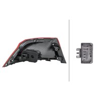 Taillight right outer part LED HELLA for VW PASSAT B8