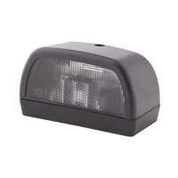 Licence plate light right 12 V R10W halogen crystal clear HELLA