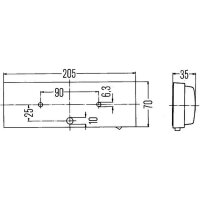 Innenraumleuchte Innenraum 24 V 10 W K (10W) Halogen...