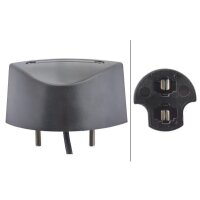 Side-mounted licence plate light 24 V C5W halogen crystal clear HELLA