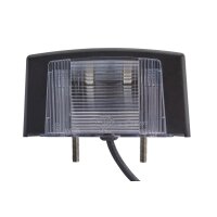 Side-mounted licence plate light 24 V C5W halogen crystal...