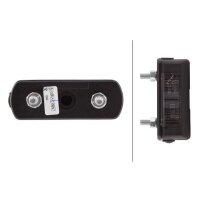 Licence plate light right 12 V C5W halogen crystal clear HELLA