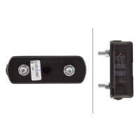 Licence plate light right 12 V C5W halogen crystal clear HELLA