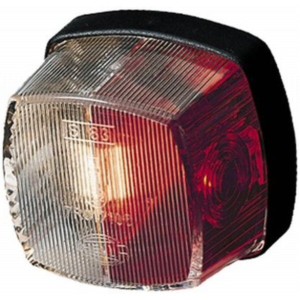 Clearance Light side-mounted 6 V C5W halogen clear/red HELLA for VOLVO
