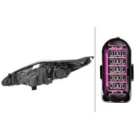 Main headlamp right 12 V H7/H1 DE HELLA for FORD Fiesta...