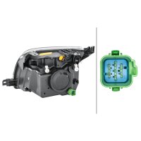 Main headlight right 12 V PY21W Halogen HELLA for FORD...