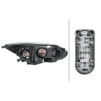 Main headlight left 12 V H7/H1 halogen HELLA for FORD...