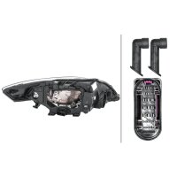 Main headlight left 12 V H7/H1 halogen HELLA for FORD...