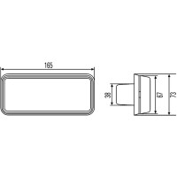 Indicator left 24 V P21W halogen HELLA