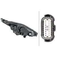 Headlight left 12 V H7 Halogen HELLA suitable for e.g....