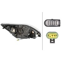 Left main headlight 12 V D1S/H1 bi-xenon HELLA for FORD Focus II and others