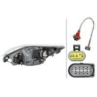 Main headlamp right PY21W Bi-Xenon HELLA for FORD Focus...