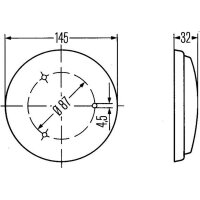 Innenraumleuchte Innenraum 24 V K (10W) Halogen glasklar...