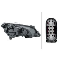 Main headlamp left 12 V H7/H7 DE HELLA for MERCEDES-BENZ...