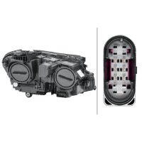 Left main headlight H7/H7 halogen HELLA for MERCEDES-BENZ...