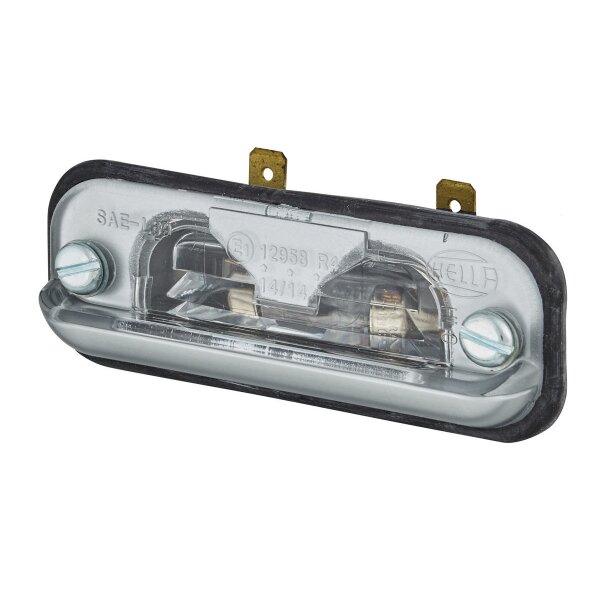 Licence plate light right 12 V C5W halogen crystal clear HELLA