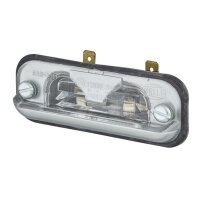 Licence plate light right 12 V C5W halogen crystal clear HELLA