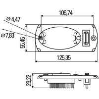 Innenraumleuchte Innenraum 24 V 1,2 W LED glasklar HELLA