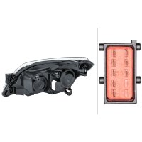 Main headlight right 12 V H7/H1 halogen HELLA for e.g....