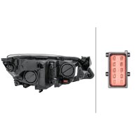 Left main headlight 12 V W21/5W halogen HELLA for OPEL...