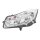 Main headlight left 12 V H7/H1 halogen HELLA for e.g. OPEL Insignia A
