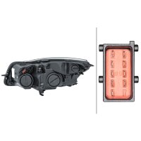 Main headlight right 12 V H7/H1 halogen HELLA for e.g....