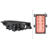 Headlight left 12 V W21/5W FF HELLA suitable for e.g. OPEL ASTRA