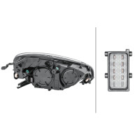 Hauptscheinwerfer links 12 V W21/5W Glühlampen-Technologie HELLA für OPEL ADAM