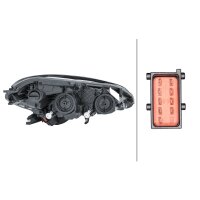 Main headlight left 12 V H7/H7 FF HELLA for OPEL Corsa E...
