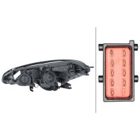 Main headlamp right 12 V H7/H7 halogen HELLA for OPEL...