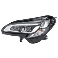 Left bi-xenon LED headlamp HELLA for OPEL CORSA E (X15)