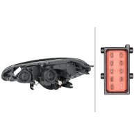 Main headlight right LED FF HELLA for e.g. OPEL Corsa E