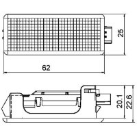 Sill light 12 V HELLA