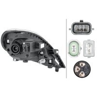 Headlight left 12 V W5W halogen HELLA suitable for e.g....