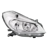 Headlight right 12 V H7/H7 halogen HELLA suitable for e.g. RENAULT CLIO
