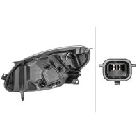 Main headlight right 12 V PY21W FF HELLA for RENAULT...