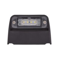 Top licence plate light 24 V LED crystal clear HELLA