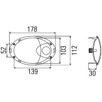 Innenraumleuchte Innenraum 12 V W5W Halogen transparent HELLA