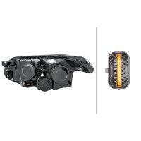 Main headlight right 12 V H21W halogen HELLA for...