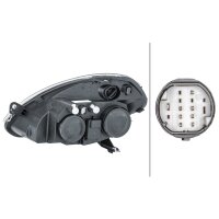Hauptscheinwerfer rechts 12 V W5W Halogen HELLA für...